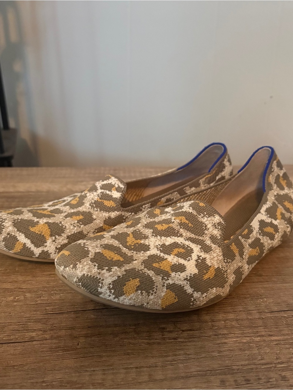 ROTHY'S Smoke Spot Retired Print Loafer Slip On Flats Leopard Print  11.5
